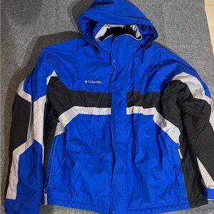 Columbia Men's Blue and Black Ski Jacket